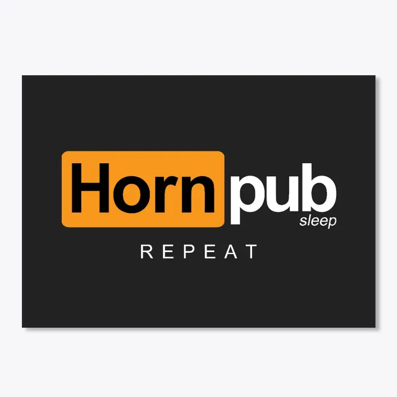 Horn,Pub,Sleep,Repeat - FrenchHorn Funny